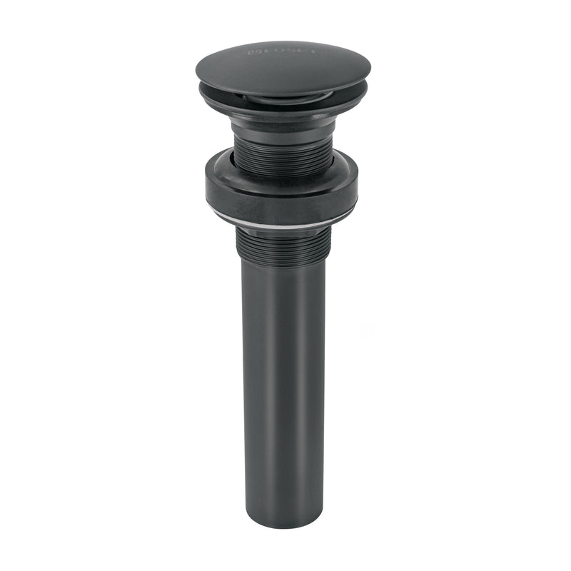 Contra p/lavabo, 1-1/4', sin rebosadero, hongo, latón, negro