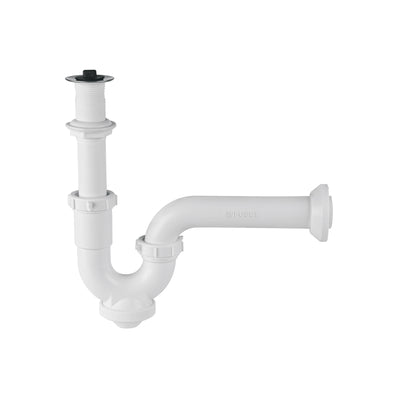 Céspol rígido para lavabo con contra, polipropileno, 1-1/4"