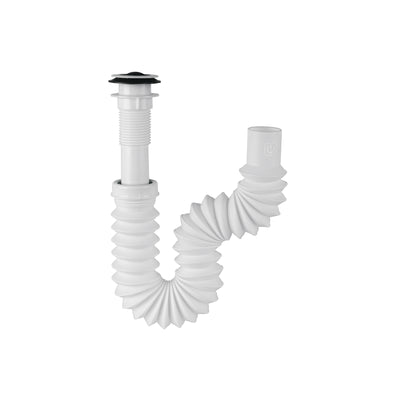 Céspol flexible p/lavabo con contra, polipropileno, 1-1/4"
