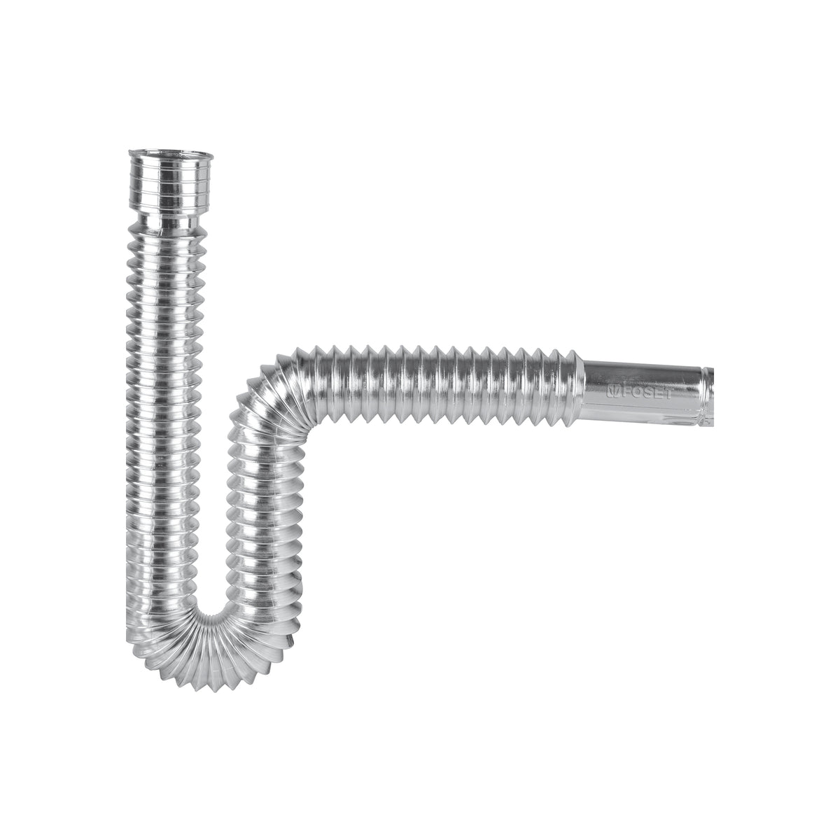 Céspol flexible p/lavabo y fregadero, polipropileno, cromo