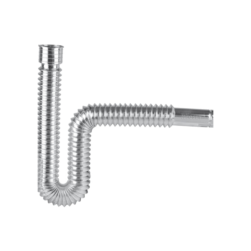 Céspol flexible p/lavabo y fregadero, polipropileno, cromo