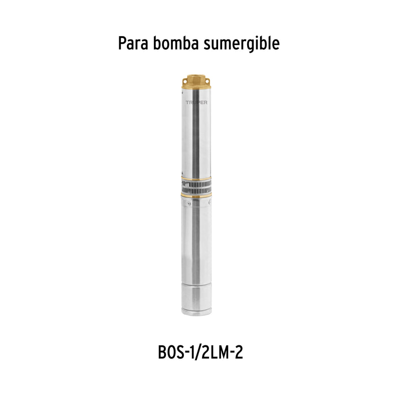 Caja de control p/bomba pozo profundo 1 HP, 220V, Truper