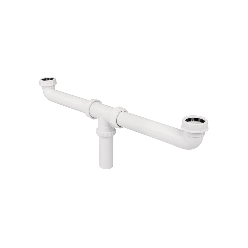 Céspol doble para fregadero, polipropileno, 1-1/2"