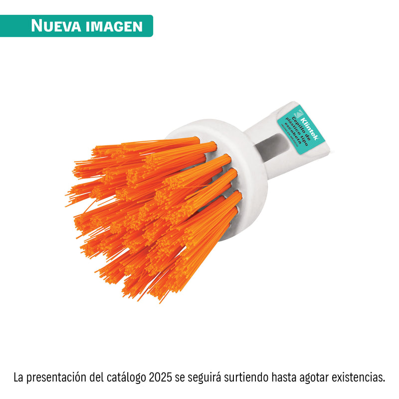 Cepillo de plástico, tipo escobeta