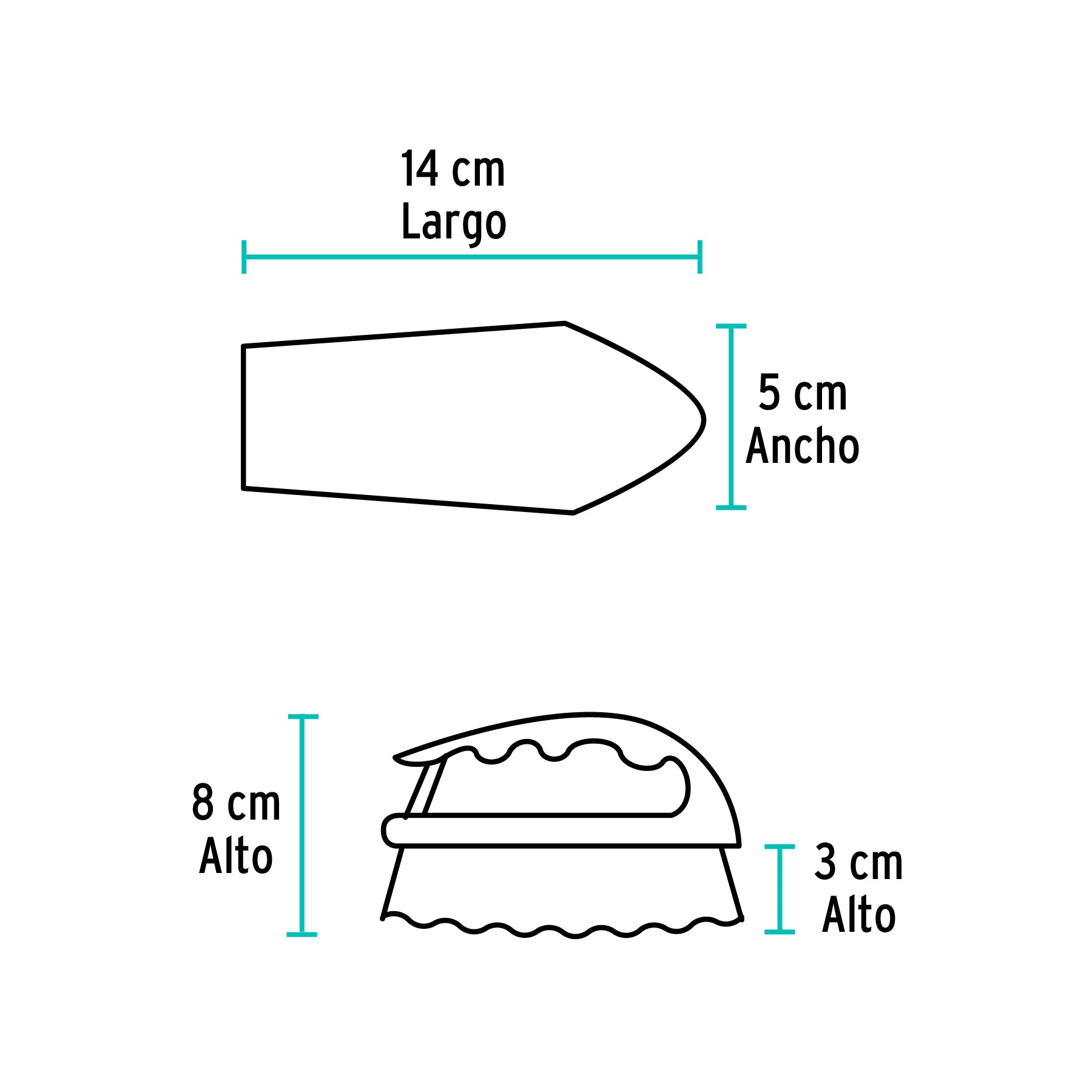 Cepillo de plástico, tipo plancha