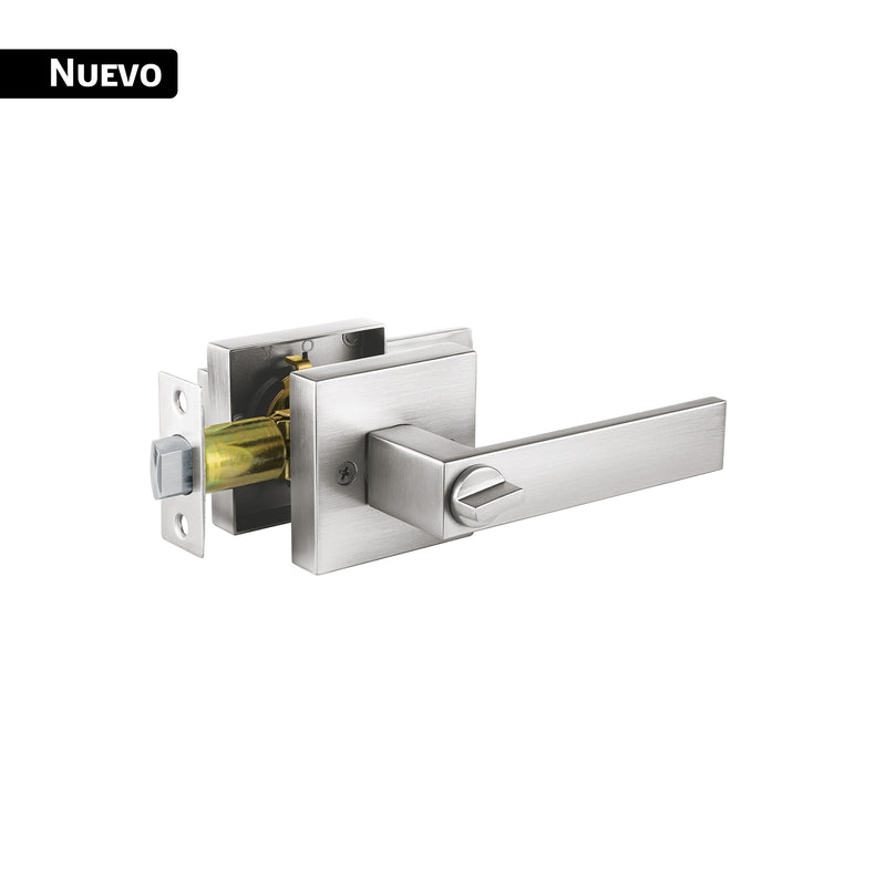 Cerradura manija 'Módena' p/baño, cromo mate, HERMEX
