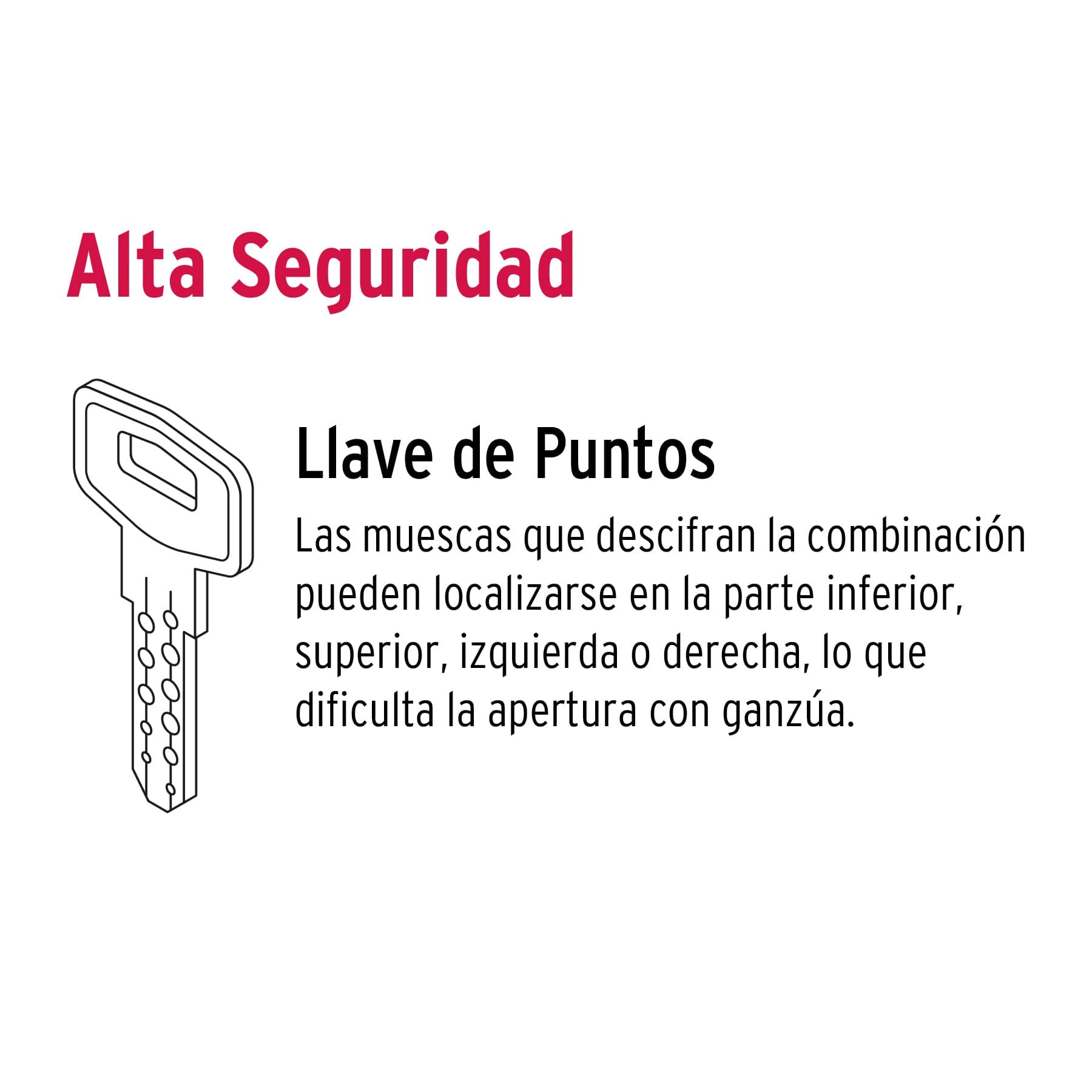 Jaladera, perilla y cerrojo llave-llave, negro