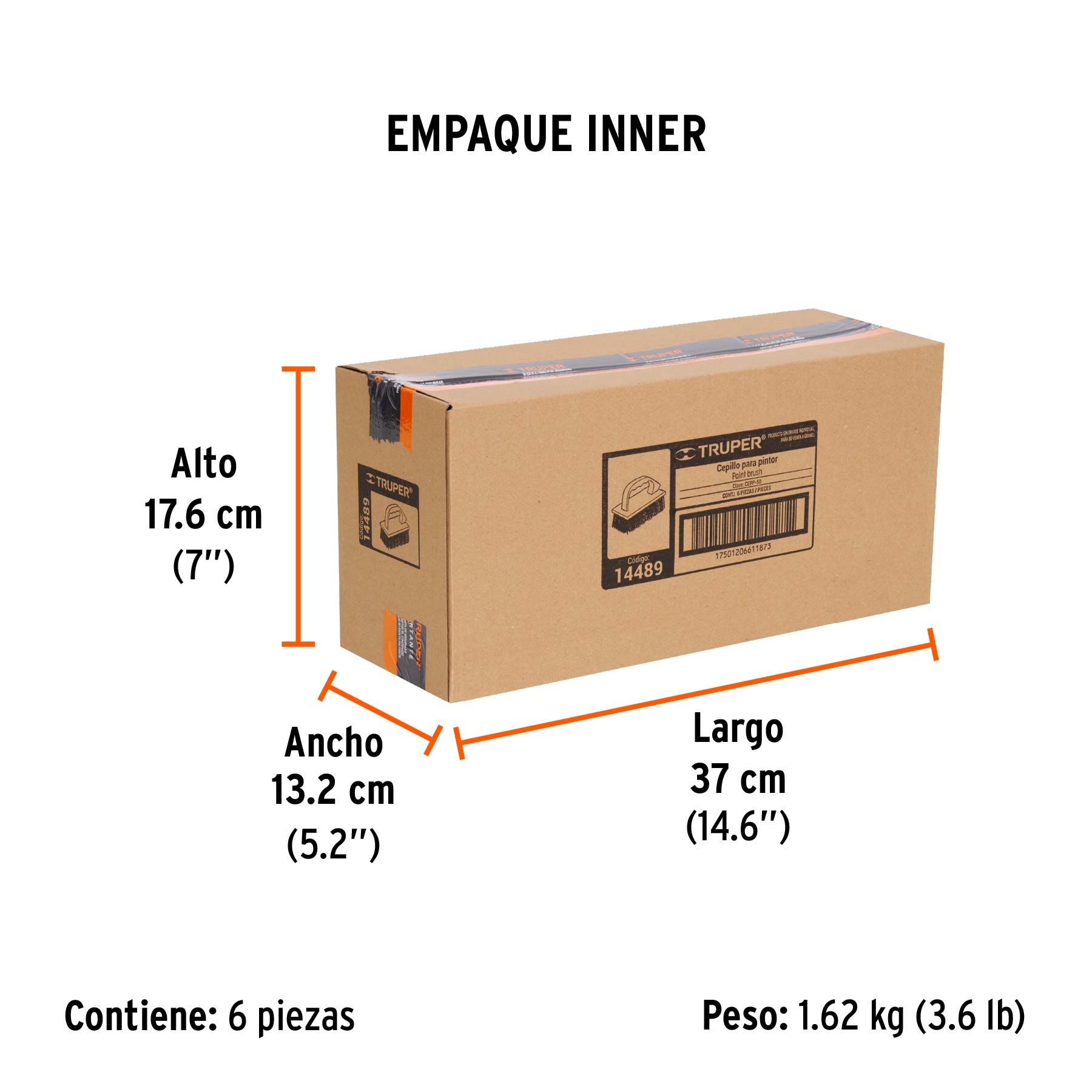Cepillo para pintor, cerda natural y sintética