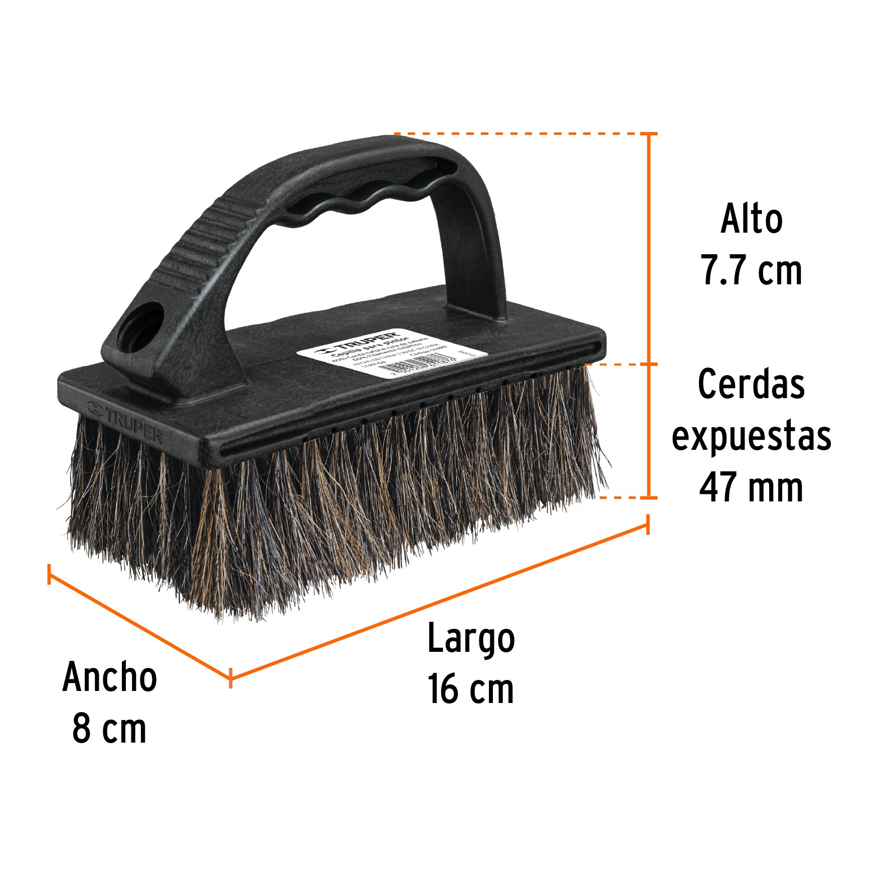 Cepillo para pintor, cerda natural y sintética