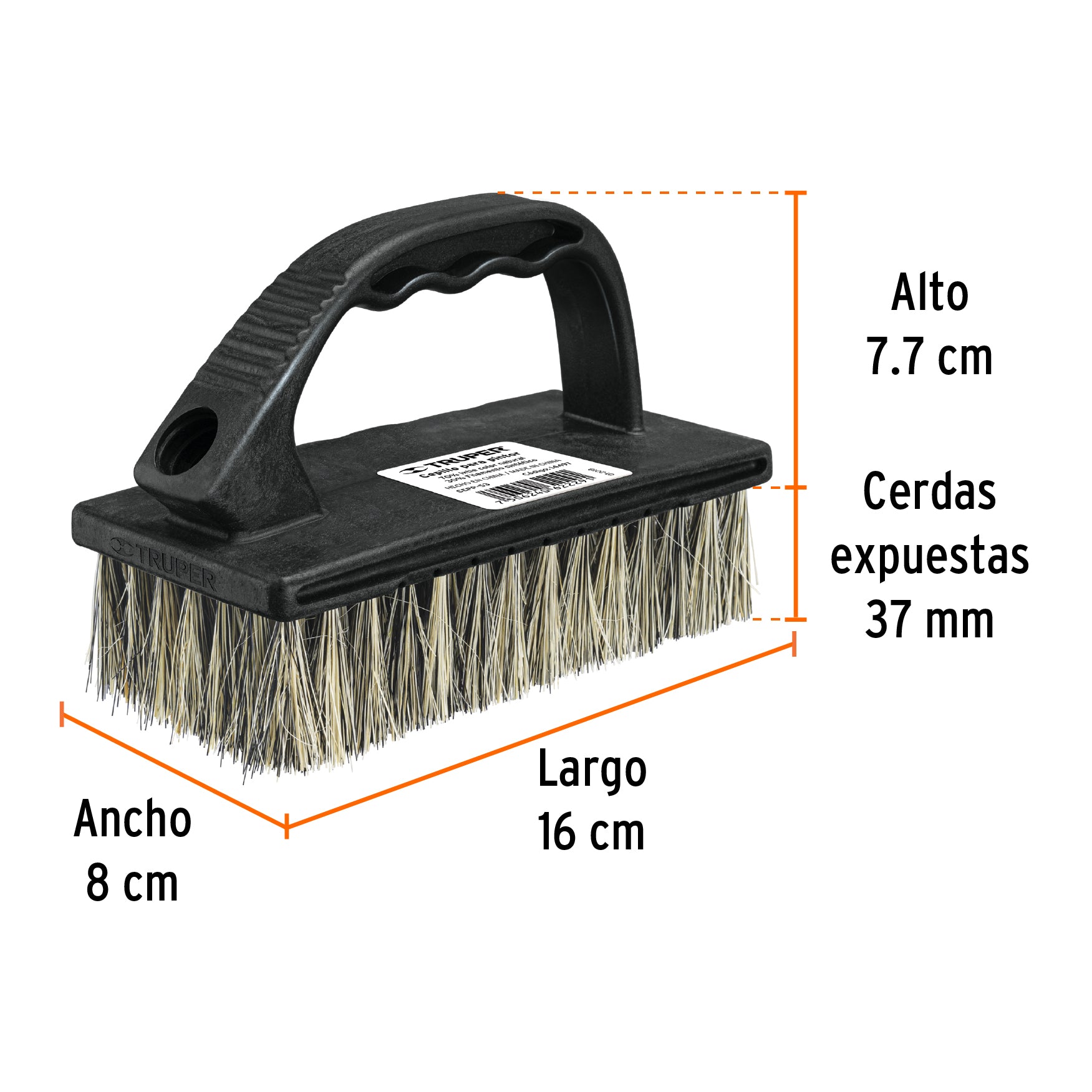 Cepillo para pintor, semi-rígido, cerda ixtle y sintética
