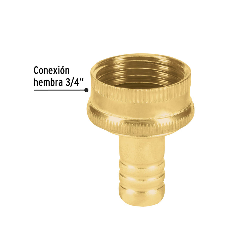 Conexión de latón laminado hembra de 1/2"