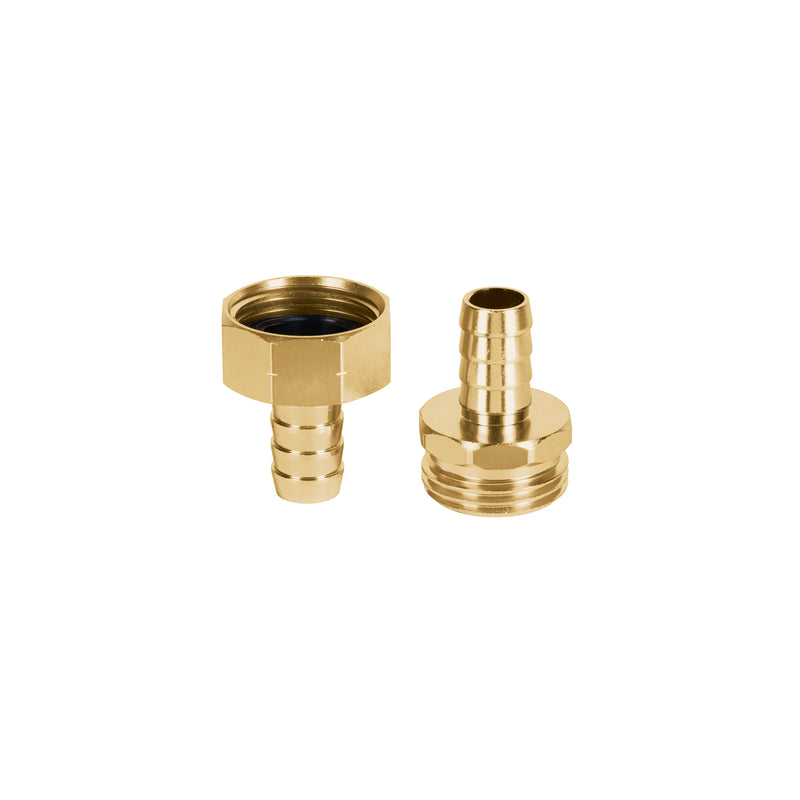 Juego de conectores de aluminio 1/2', macho y hembra