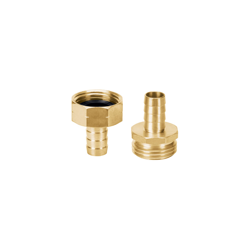 Conectores macho y hembra 1/2", de latón