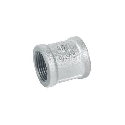Cople reforzado, acero galvanizado, 3/4"