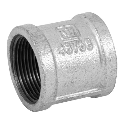 Cople reforzado, acero galvanizado, 1-1/4"