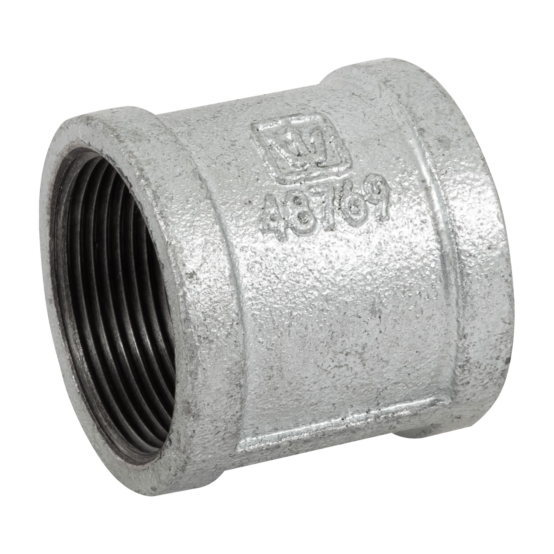 Cople reforzado, acero galvanizado, 1-1/2"