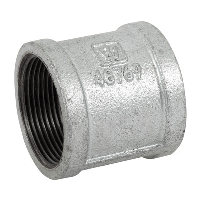 Cople reforzado, acero galvanizado, 1-1/2"