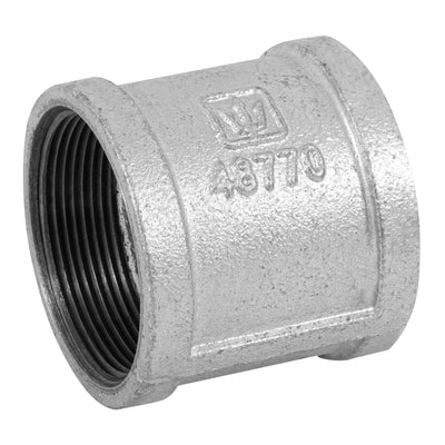 Cople reforzado, acero galvanizado, 2"