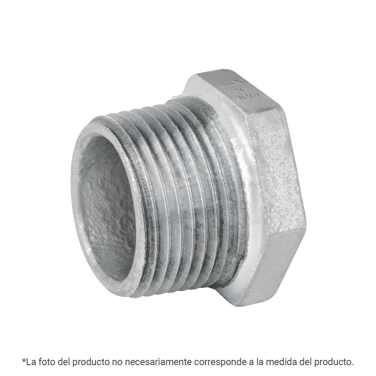 Reducción bushing acero galvanizado 2x1/2', FOSET