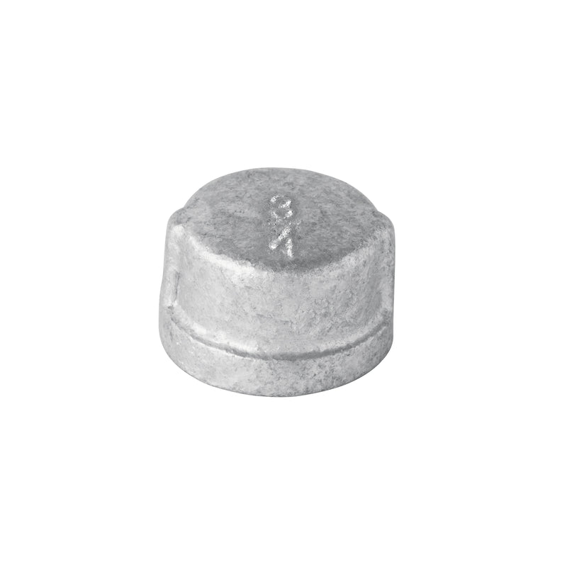 Tapón capa, acero galvanizado, 3/4"