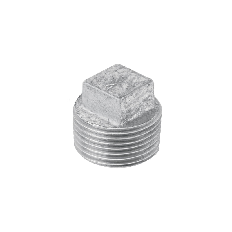 Tapón macho, acero galvanizado, 3/4"