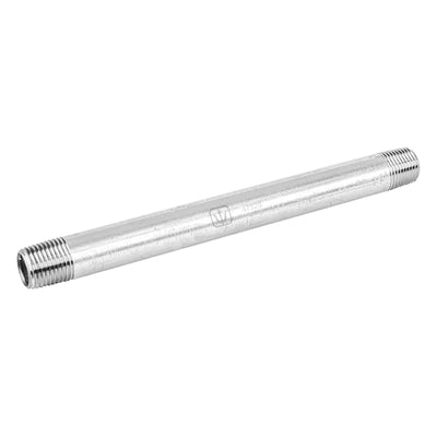 Niple, acero galvanizado, 1/2" x 8", cédula 40