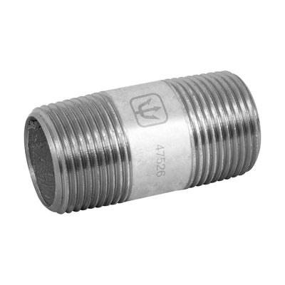 Niple, acero galvanizado, 3/4" x 2", cédula 40