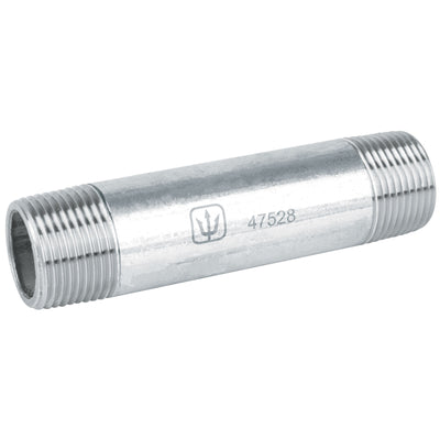 Niple, acero galvanizado, 3/4" x 4", cédula 40