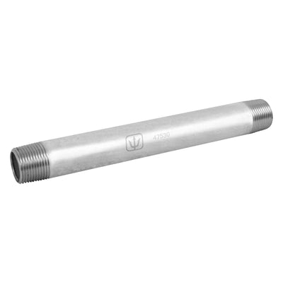 Niple, acero galvanizado, 3/4" x 8", cédula 40