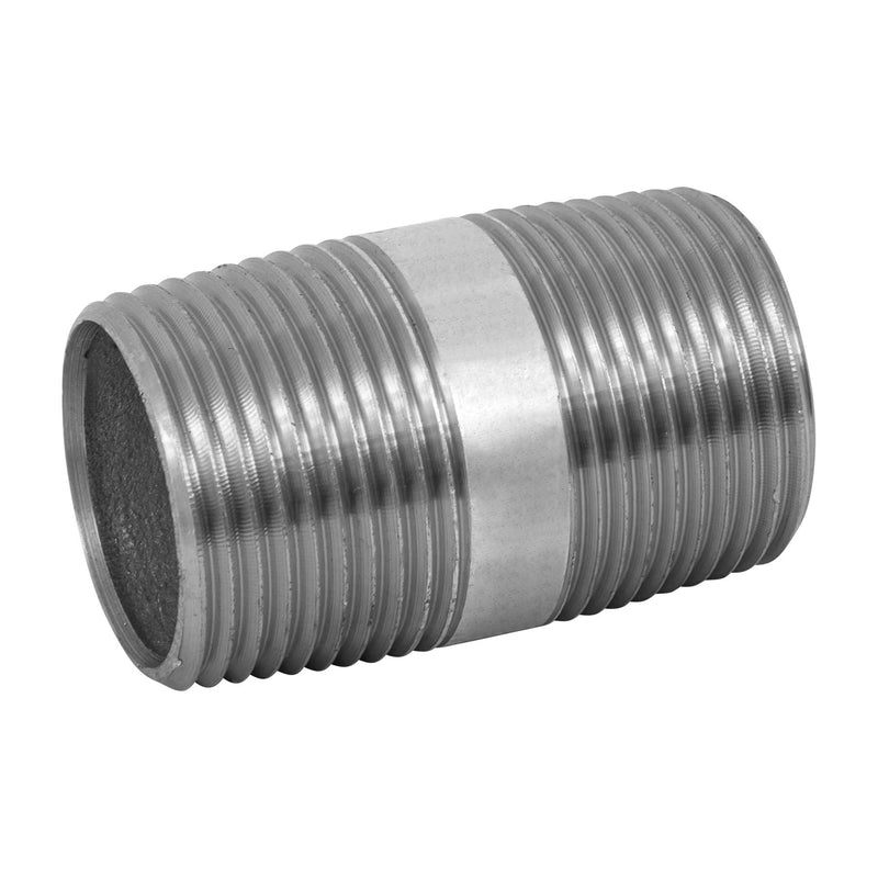 Niple, acero galvanizado, 1" x 2", cédula 40