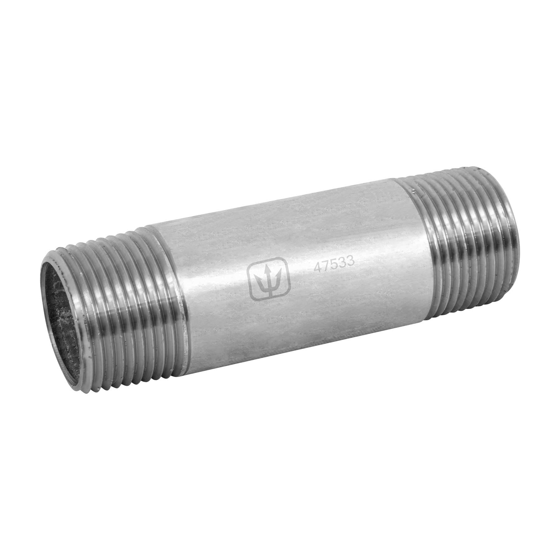Niple, acero galvanizado, 1" x 4", cédula 40
