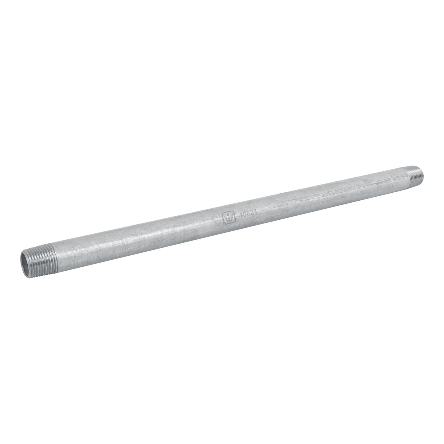Niple, acero galvanizado, 1/2 x 15", cedula 40
