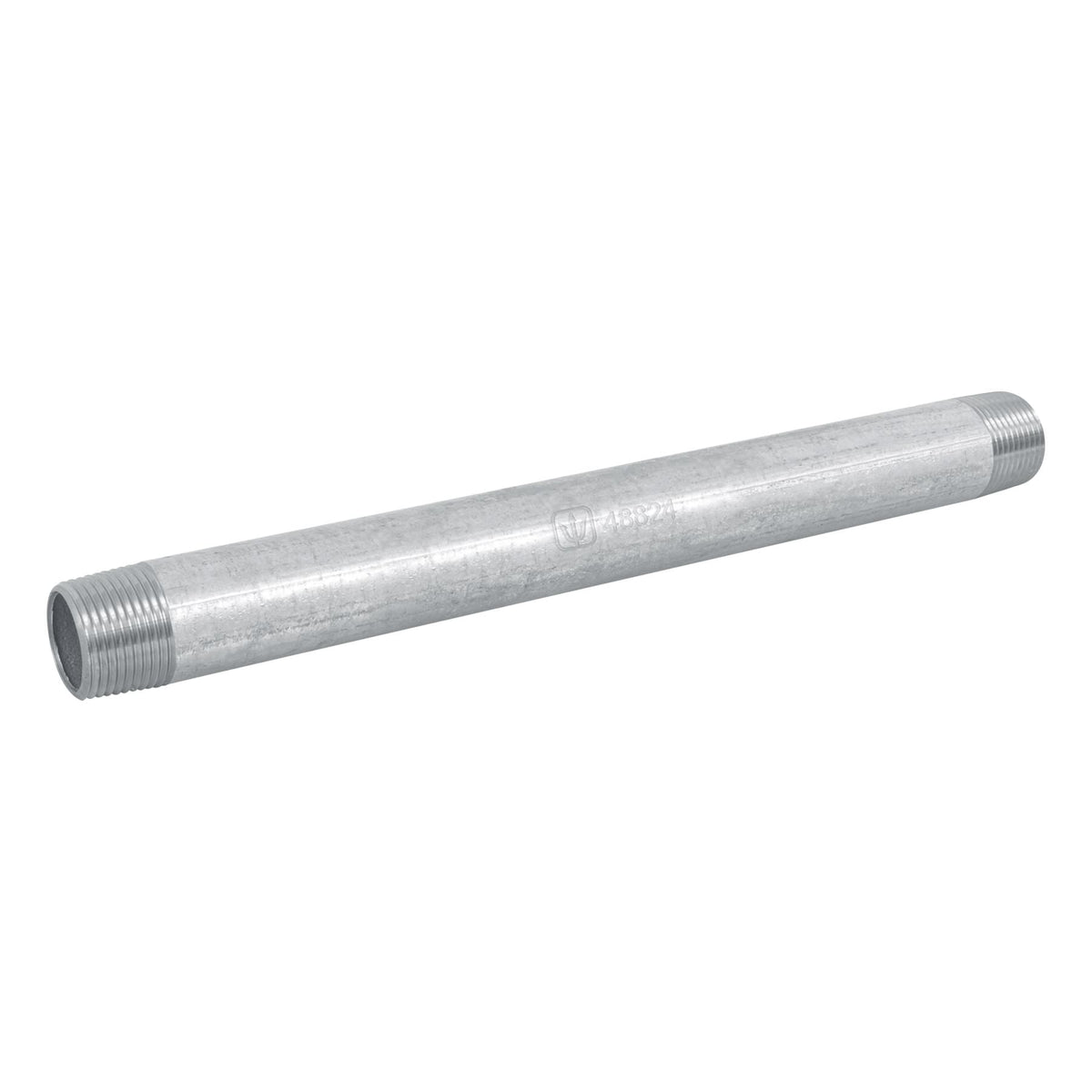 Niple, acero galvanizado, 3/4 x 10", cedula 40