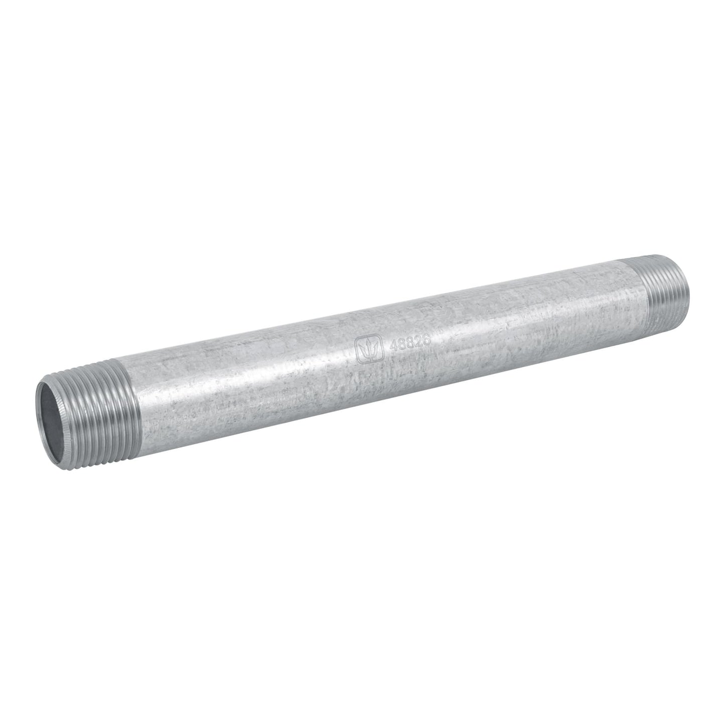 Niple, acero galvanizado, 1 x 10", cedula 40