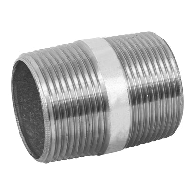Niple, acero galvanizado, 1-1/4 x 2", cedula 40