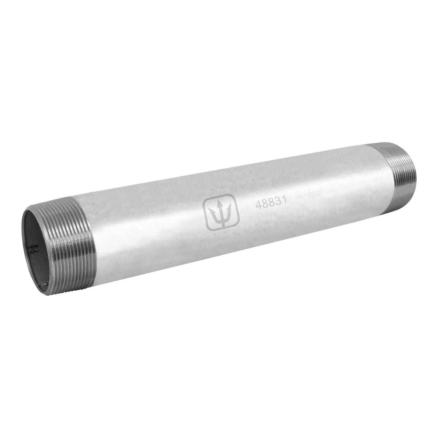 Niple, acero galvanizado, 1-1/4 x 6", cedula 40