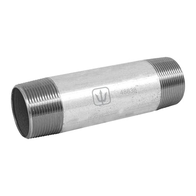 Niple, acero galvanizado, 1-1/2 x 6", cedula 40
