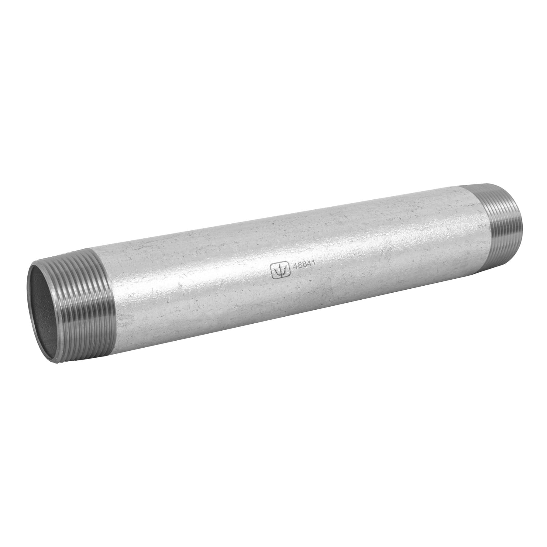 Niple, acero galvanizado, 1-1/2 x 12", cedula 40