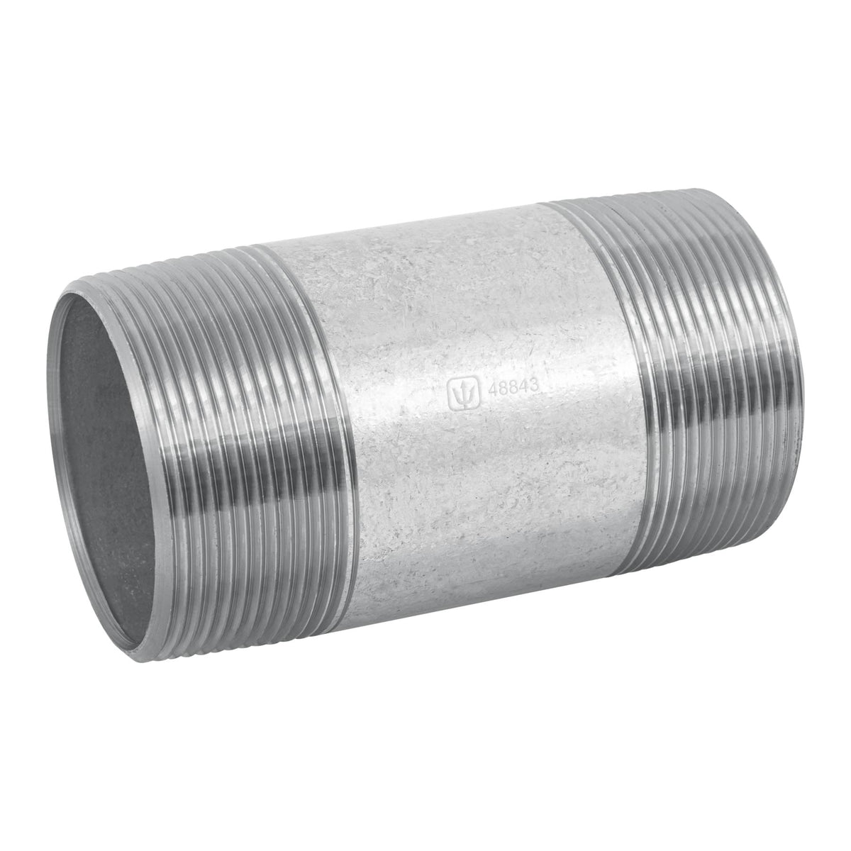 Niple, acero galvanizado, 2 x 4", cedula 40