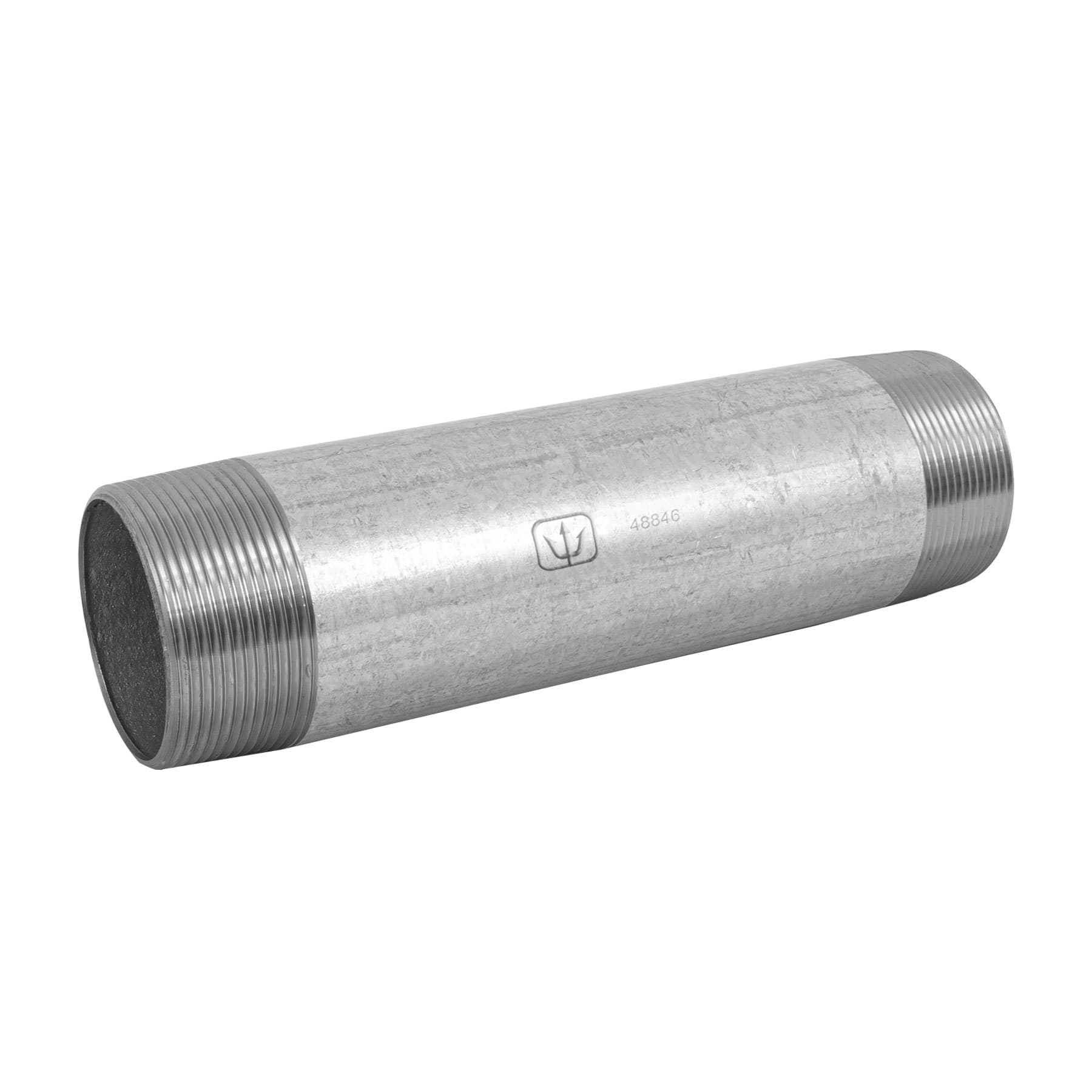 Niple, acero galvanizado, 2 x 10", cedula 40