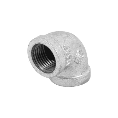 Codo 90°, acero galvanizado, 1/2"