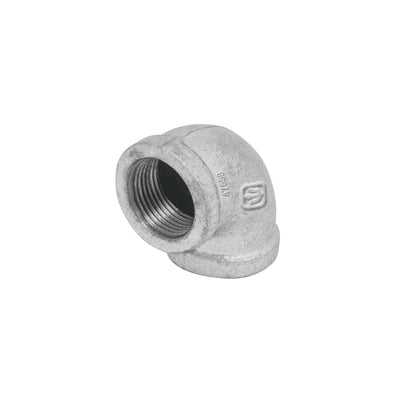 Codo 90°, acero galvanizado, 3/4"