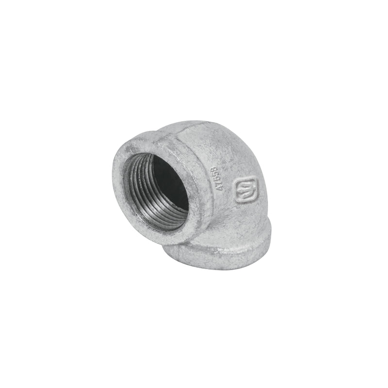 Codo 90°, acero galvanizado, 3/4"