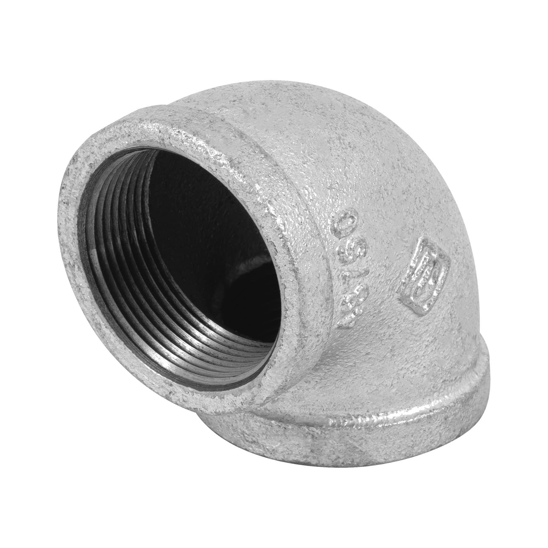 Codo 90°, acero galvanizado, 1-1/2"
