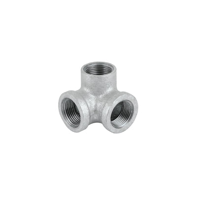 Codo rincón, acero galvanizado, 3/4"