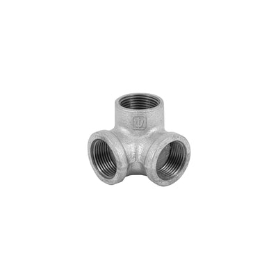 Codo rincón, acero galvanizado, 1"