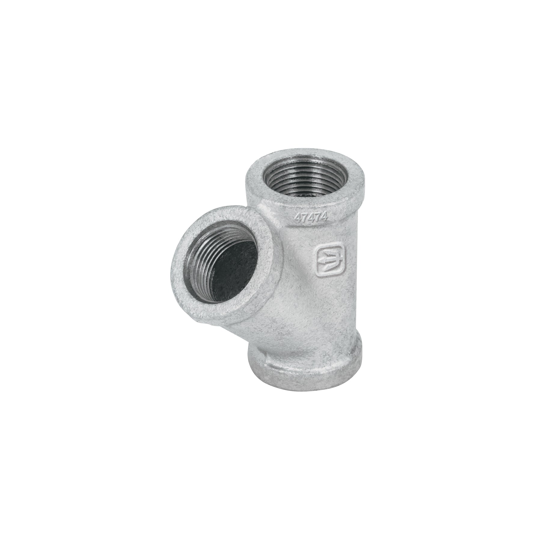 Yee sencilla, acero galvanizado, 3/4"
