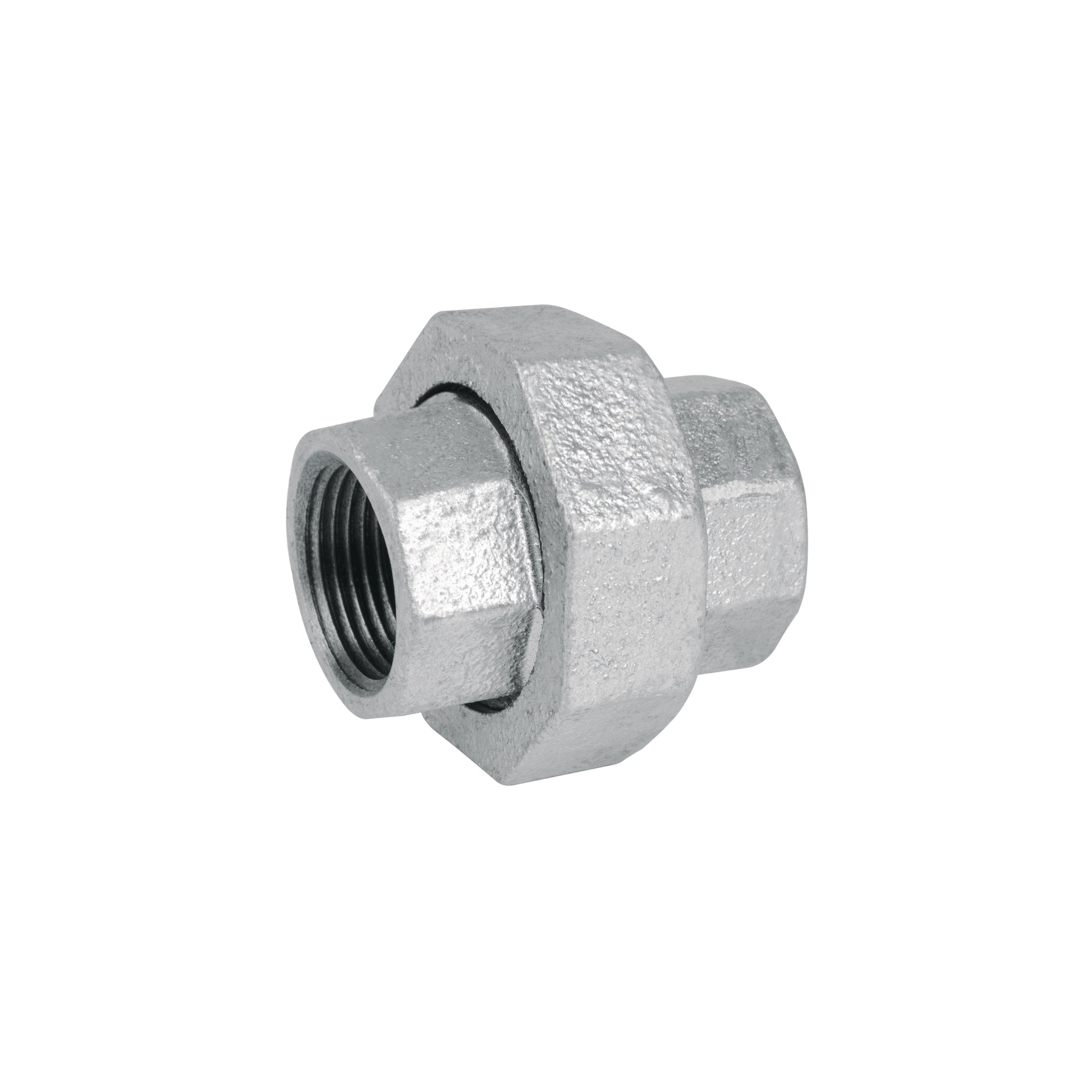 Tuerca unión, acero galvanizado, 3/4"