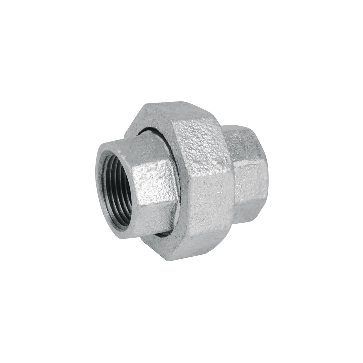 Tuerca unión, acero galvanizado, 3/4"