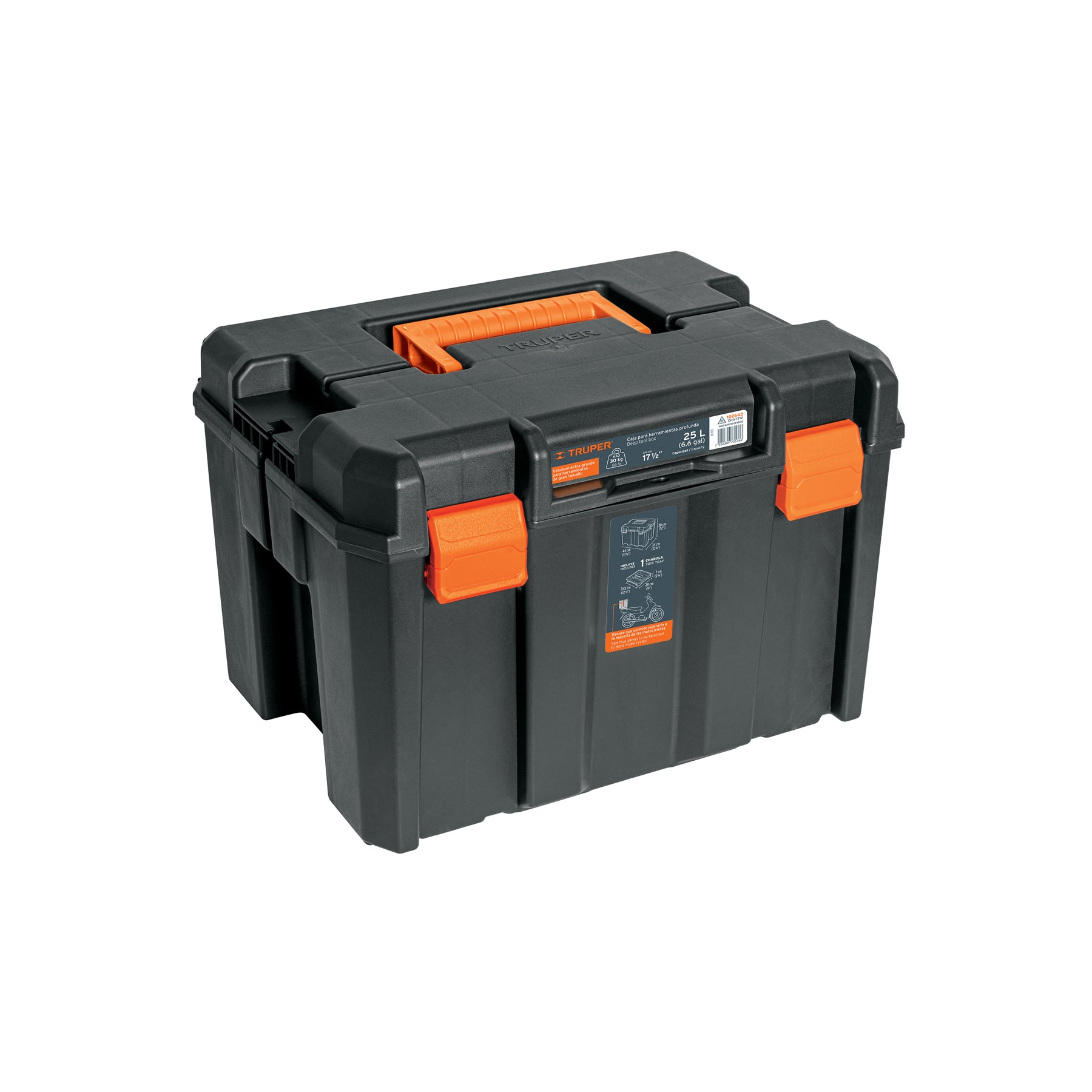 Caja de herramientas profunda de 17'x12', Truper